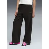 Puma ESS Wide Leg Pants Trainingshose Schwarz 152