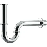 VARIOSAN Röhrensiphon 1 1/4 Zoll Edelstahl verchromt