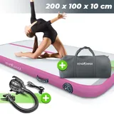 Vendomnia TRACK Matte - aufblasbar, Tumbling Gymnastikmatte, Turnmatte, Trainingsmatte, Fitnessmatte