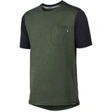 IXS Flow X Jersey olive-solid black M