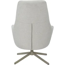 otto home Drehsessel OTTO HOME "CLARINDA moderner Ohrensessel drehbar, TV-Sessel, Relaxsessel", beige, B:76cm H:100cm T:81cm, metal frame, plywood, foam, fabric, metal base, Sessel, Drehsessel, 360-Grad drehbar, robustes Metallgestell