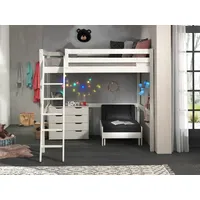Vipack Hochbett Pino 140 x 200 cm Kiefer lackiert