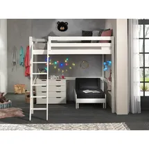 Vipack Hochbett Pino 140 x 200 cm Kiefer lackiert