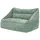 I.C.O.N. Icon Cecilia Sitzsack Sofa, Salbeigrün, Flauschiger Chenille Stoff, 2 Sitzer Sofa für Erwachsene, Riesensitzsack mit Füllung, Bequemer Sessel, Lounge, Wohnzimmer, Deko Wohnzimmer
