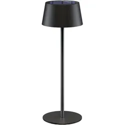 Goobay Kabellose LED-Tischleuchte Solar, aufladbar, dimmbar, 32cm, schwarz