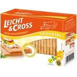 LEICHT&CROSS Knusperbrot Goldweizen, 8er Pack (8 x 125 g)