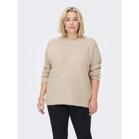 ONLY CARMAKOMA Carmakoma by Only Damen Pullover CARJADE Weiß White Melange 15283136 50/52 L