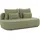 S-Style Kindersofa Vero 210 x 90 x 98 cm Buche/Birke Teilmassiv Olivgrün/beige