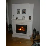 Marmorkamin, Kaminumrandung aus Marmor, Kaminverkleidung, Kamin aus Marmor