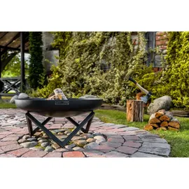 Cook King Feuerschale Santiago Ø 80 cm Schwarz