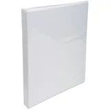 Exacompta Präsentationsringbuch 51021E, A5, Ø 20mm, aus PP, weiß, 3 Außentaschen