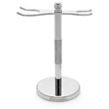 Störtebekker Shaving Accessories Störtebekker® Premium Rasierständer aus Edelstahl - geeignet für Rasierhobel & Rasierpinsel - hochwertiges Zubehör für dein Badezimmer - rutschfester Boden - Geschenkidee Männer