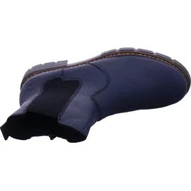 Rieker Damen Chelsea Boots Z3561, Frauen Stiefeletten,Booties,halbstiefel,Kurzstiefel,uebergangsschuhe,uebergangsstiefel,blau (14),41 EU