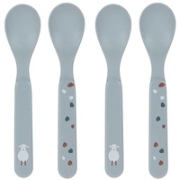 Lässig Kinderlöffel 4er Set Tiny Farmer Schaf blau
