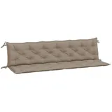 vidaXL Gartenbank-Auflagen 2 Stk. Taupe 200x50x7 cm Oxford-Gewebe