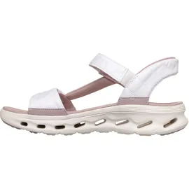 SKECHERS GO WALK GLIDE-STEP 2.0 Sandale Damen Rosa/Weiß 42