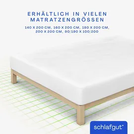 schlafgut Baselayer Pro Matratzenauflage 200 x 200 cm weiß