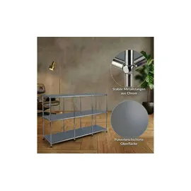 Floordirekt Concept Epure MK-018 Standregal 116 x 40 x 82 cm Grau
