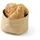 HENDI Brottaschen, aus Papier, Brotkorb, Hergestellt aus lebensmittelechtem, waschbarem Kraftpapier, 170x170x(H)150mm, Beige