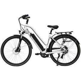 AsVIVA B15 City E-Bike 28 Zoll, B15_FBA 36V Trekkingrad Elektrofahrrad Pedelec weiß