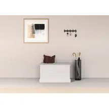 OTTO home Truhenbank Liotta Weiß 80 x 45 x 45 cm