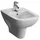 Vitra S20 Wand-Bidet 5508L003-1046 36x52cm, Überlauf/Hahnloch mittig, weiß