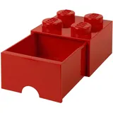NHG Aufbewahrungsbox LEGO Brick Drawer 4 25,0 x 18,0 cm 1-tlg. rot