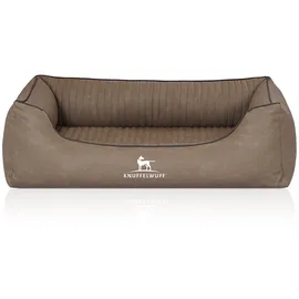 Knuffelwuff Hundebett Columbia M-L 85 x 63 cm grau
