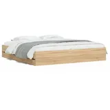 vidaXL Bettgestell 160 x 200 cm Sonoma-Eiche