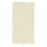 vidaXL Plissee Creme 105x200 cm Stoffbreite 104,4 cm Polyester