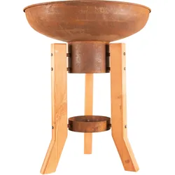 RedFire Handgefertigte Feuerschale Woody 61 cm ø