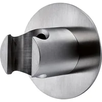 Evenes Wandbrausehalter INOX mit runder Rosette, Ø 60 mm, Edelstahl poliert Evenes