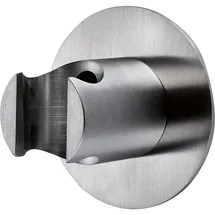 Evenes Wandbrausehalter INOX mit runder Rosette, Ø 60 mm, Edelstahl poliert Evenes