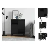 vidaXL Sideboard Schwarz 60x35x70 cm Holzwerkstoff