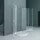 doporro Halbkreisdusche Duschkabine 100x100x190cm Glasdusche ESG-Sicherheitsglas Klarglas inkl. Easy-Clean-Beschichtung - Transparent