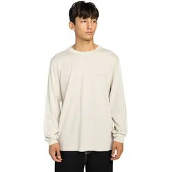 Langarmshirt ELEMENT "Lowcase Pigment", Herren, Gr. S, oat milk, 100% Baumwolle, Langarm, Shirts Langarmshirt Shirt
