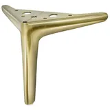 Prima-Online Möbelkufe Möbelfuß 4x Möbelfüße Metall möbelbeine Schrank Sofa Couch Messing 12 cm