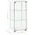 vidaXL Vitrine Hartglas Weiß