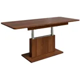 designimpex Couchtisch DC-1 Tisch Nussbaum höhenverstellbar ausziehbar, Funktionstisch, Wohnzimmertisch, Tisch, Esstisch, Sofatisch braun