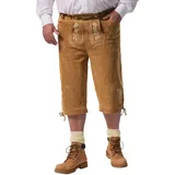Men Plus by Happy Size Men Plus Lederhose in zimt | weiß 62