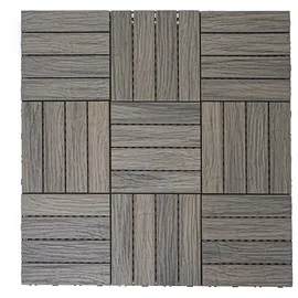 Mendler WPC Bodenfliese HWC-E19 antik-braun 30 x 30 cm 11 St.