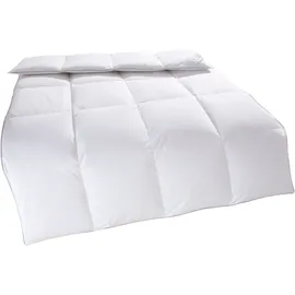 Home Affaire Daunenbettdecke HOME AFFAIRE "Tamins, Bettdecke 135x200 cm, 155x220 cm, Made in Germany", weiß, B:135cm L:200cm, Bezug: 100% Baumwolle. Füllung: 100% Daunen, Bettdecken, Sommer, Winter, Decke, Made in Germany, Allergiker geeignet (NOMITE)