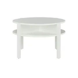 Forte Couchtisch Tobago Weiß Holzwerkstoff 74,4 x 45,5 x 74,4 cm