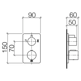 Dornbracht LULU UP-Thermostat Chrom