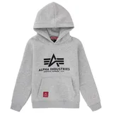 Alpha Industries Basic Kapuzenpullover Grey Heather 10 Jahre