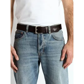 Top Gun Ledergürtel schwarz 110 cm