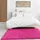 Vimoda Prime Hochflorteppich 150 x 150 cm Pink/Rosa