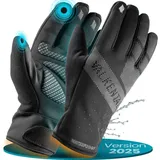 Valkental Fahrradhandschuhe wasserdicht Winterhandschuhe - GloRider V2 schwarz S