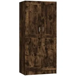 vidaXL Kleiderschrank Räuchereiche 82,5x51,5x180 cm Holzwerkstoff