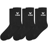 Erima Unisex Kinder Sport Socks 3pack (2182504), schwarz, 31-34